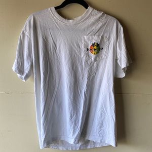 Jamaica No Problem Pocketed White T Shirt
